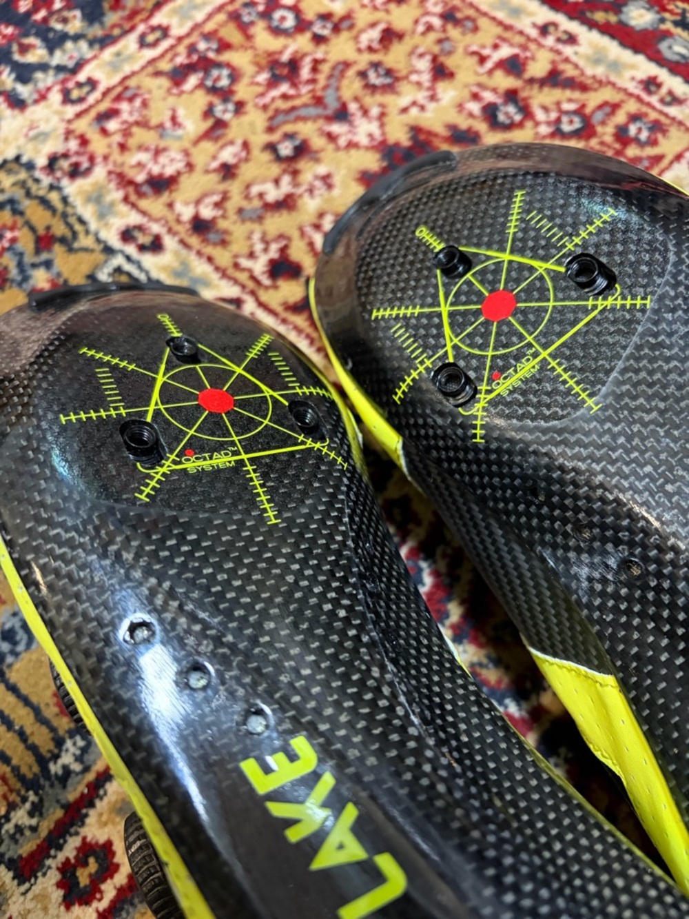 New Lake CX302 cycling shoes. Size 44. Hi-viz yellow - Picture 5 of 7